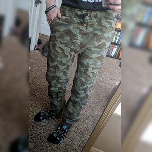 camo pants high waist